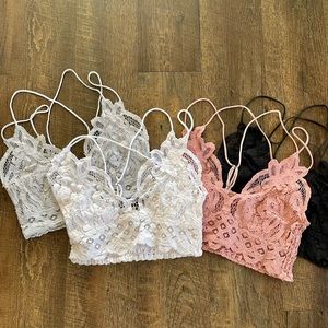 Free People NEW Adella Set of 4 Bralettes